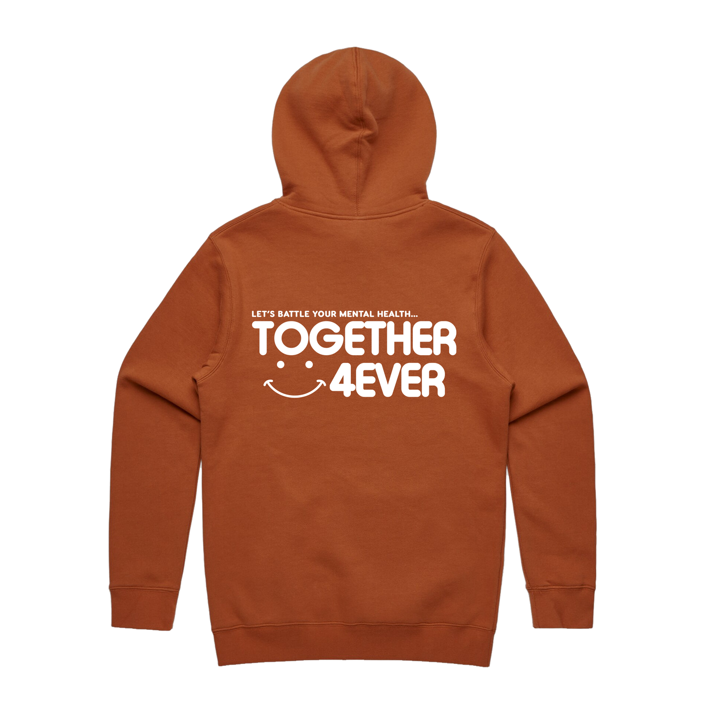 4EVER HOODIE - COPPER x WHITE
