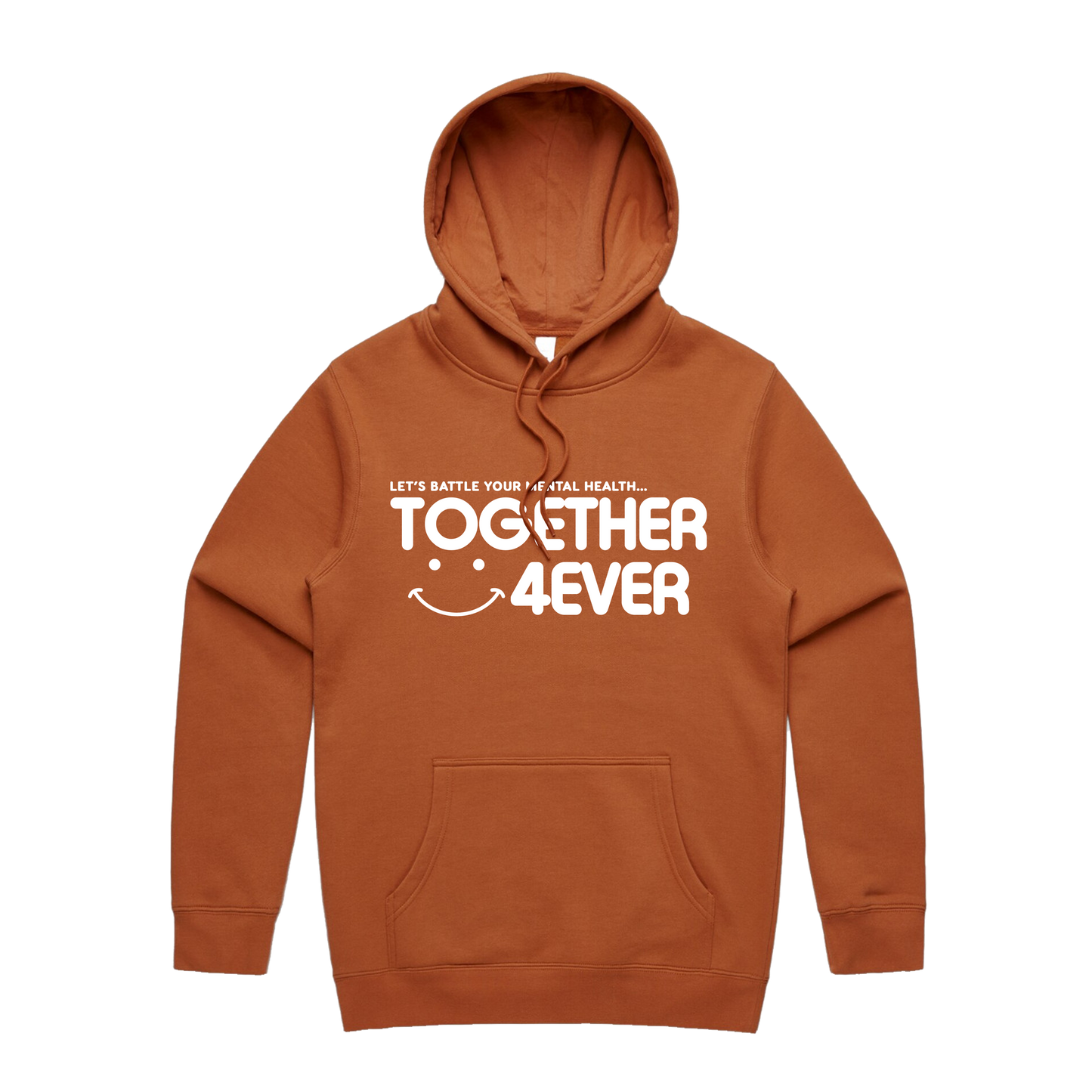 4EVER HOODIE - COPPER x WHITE