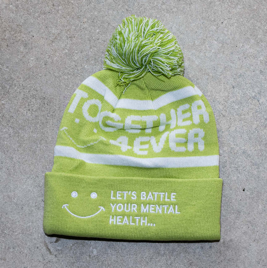 4EVER BEANIE - PISTACHIO & WHITE