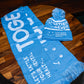 4EVER SCARF - BLUE & WHITE