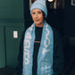 4EVER SCARF - BLUE & WHITE