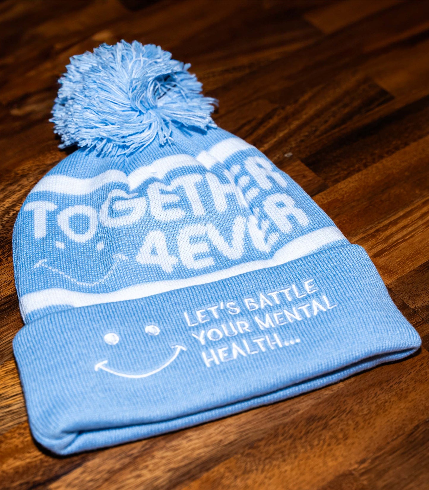 4EVER BEANIE - BLUE & WHITE