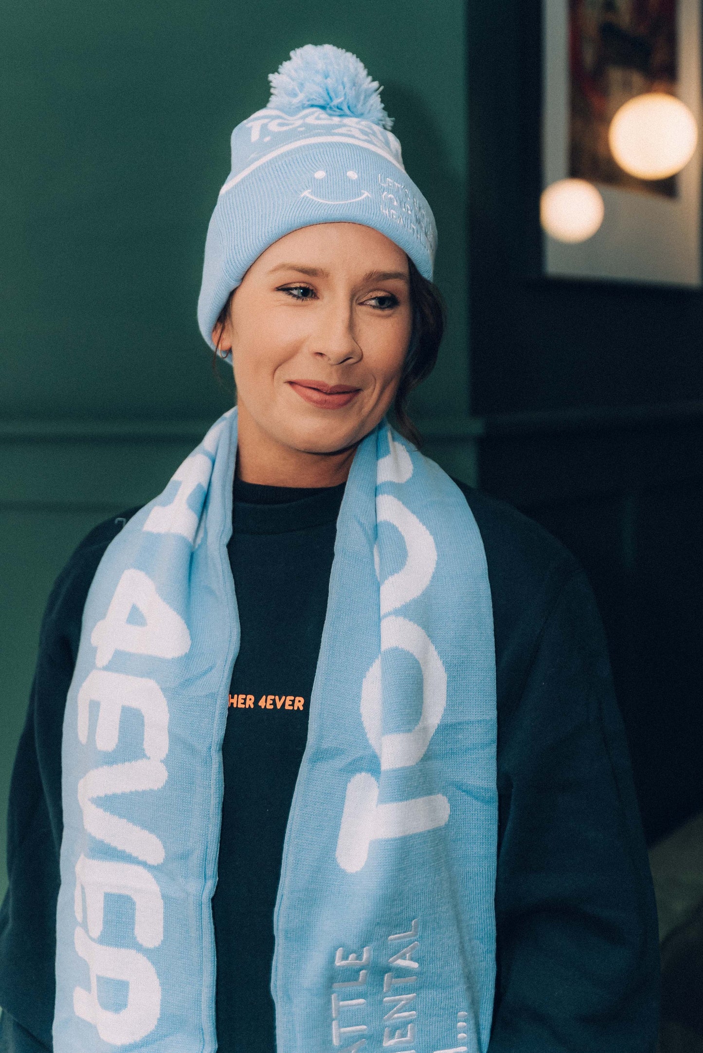4EVER BEANIE - BLUE & WHITE